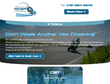 Tablet Screenshot of motorcycletraining.net