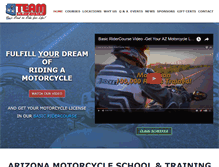 Tablet Screenshot of motorcycletraining.com